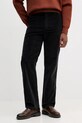 Calvin Klein Jeans spodnie sztruksowe z elastanem czarny LV04RD605G