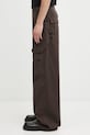 Памучен панталон Rick Owens DRKSHDW Stefan Cargo DU02E7368.TW кафяв AW25