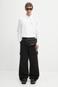 Pamučne hlače Rick Owens DRKSHDW Stefan Cargo crna DU02E7368.TW