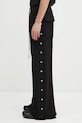 Rick Owens DRKSHDW spodnie dresowe bawełniane Pusher Pants DU02E7393.JDB czarny AW25