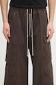 Rick Owens DRKSHDW spodnie Double Cargo Jumbo Belas brązowy DU02E7398.TW