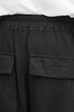 Rick Owens DRKSHDW spodnie dresowe bawełniane Classic Cargo Drawstring czarny DU02E7370.RIG