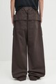 Abbigliamento Rick Owens DRKSHDW pantaloni in cotone Creatch Wide Cargo Drawstring DU02E7394.TW marrone