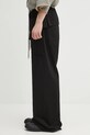 Rick Owens DRKSHDW spodnie bawełniane Creatch Wide Cargo Drawstring DU02E7394.TW czarny AW25