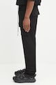 Rick Owens DRKSHDW pantaloni in cotone Creatch Cargo Drawstring DU02E7376.RIG nero AW25