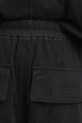 Rick Owens DRKSHDW spodnie bawełniane Creatch Cargo Drawstring czarny DU02E7376.RIG