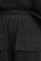 Rick Owens DRKSHDW pantaloni in cotone Creatch Cargo Drawstring nero DU02E7376.RIG