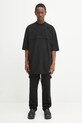 Rick Owens DRKSHDW pantaloni in cotone Creatch Cargo Drawstring DU02E7376.RIG nero