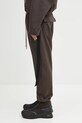 Rick Owens DRKSHDW pantaloni tuta di cotone Prisoner Drawstring DU02E7395.RIG marrone AW25