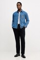 Barbour spodnie z dodatkiem wełny MTR0778 granatowy AW25