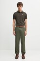 Fred Perry spodnie bawełniane zielony T9130