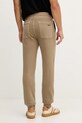 Odzież Aeronautica Militare spodnie dresowe bawełniane PF1003UF00665 beżowy