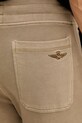 Aeronautica Militare spodnie dresowe bawełniane beżowy PF1003UF00665