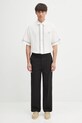 Памучен панталон Visvim ex wide chino pants черен 125105008008