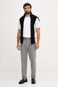 BOSS spodnie wełniane szary 50551829