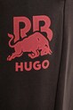 Βαμβακερό παντελόνι HUGO καφέ 50549309