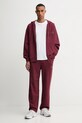 HUGO spodnie dresowe bawełniane 50546683 bordowy AW25