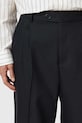 Odzież AllSaints spodnie z dodatkiem wełny TALLIS M021TD czarny