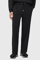 AllSaints spodnie dresowe bawełniane MILO M010TD czarny AW25