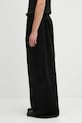 Martine Rose spodnie sztruksowe Extreme Wide Leg Tailored 853WP21001 czarny AW25