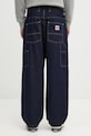 Odzież Carhartt WIP jeansy Nash Double Knee Pant I032106.102 granatowy
