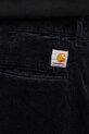 Carhartt WIP spodnie sztruksowe Evan Pant granatowy I033757.1C02
