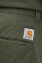 Carhartt WIP spodnie bawełniane Brady Pant zielony I035655.2ZX06