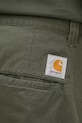 Carhartt WIP pantaloni in cotone Brady Pant verde I035655.2ZX06