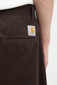 Carhartt WIP spodnie bawełniane Brady Pant brązowy I035655.4706
