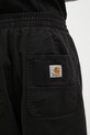 Carhartt WIP pantaloni in cotone Crawton Pant nero I035657.89GD