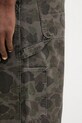 Carhartt WIP pantaloni de bumbac Duck Single Knee Pant verde I033896.3ELGD