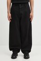Carhartt WIP spodnie bawełniane OG Single Knee Pant gładkie czarny I035637.8906