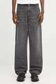 Carhartt WIP spodnie Double Knee Pant gładkie szary I034796.874O