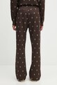 Odzież Needles spodnie Track Pant RW313 brązowy