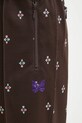 Needles spodnie Track Pant brązowy RW313