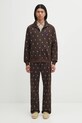 Needles spodnie Track Pant RW313 brązowy