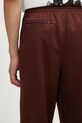 Needles spodnie dresowe Track Pant brązowy RW316