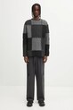 Ader Error spodnie wełniane SLACKS BO01FWSA0202GR szary