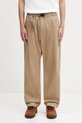 Human Made spodnie bawełniane WOVEN PANTS gładkie beżowy HM30PT012