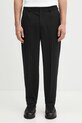 NEIGHBORHOOD spodnie z dodatkiem wełny TAPERED SILHOUETTE prosty czarny 252ZANH.PTM03