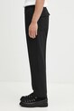 NEIGHBORHOOD spodnie z dodatkiem wełny TAPERED SILHOUETTE 252ZANH.PTM03 czarny AW25