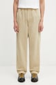 AAPE spodnie bawełniane Now gładkie beżowy AAPPTMC629XXP