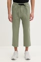 Gramicci kalhoty pánské bavlněné LOOSE TAPERED PANT látka zelená G103.OGT.