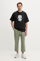 Gramicci kalhoty pánské bavlněné LOOSE TAPERED PANT G103.OGT. zelená AW25