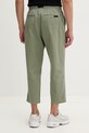 Oblečení Gramicci kalhoty pánské bavlněné LOOSE TAPERED PANT G103.OGT. zelená
