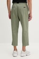 Oblečení Gramicci kalhoty pánské bavlněné LOOSE TAPERED PANT G103.OGT. zelená