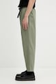 Gramicci spodnie bawełniane LOOSE TAPERED RIDGE PANT G114.OGT. zielony AW25