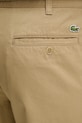 Lacoste spodnie bawełniane beżowy HH3332