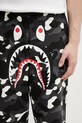 A Bathing Ape spodnie dresowe bawełniane City Camo Shark czarny 001PTL801312M
