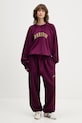 Barrow spodnie dresowe bawełniane fioletowy F5BWUAFP028